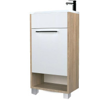 Тумба с раковиной 1MarKa Lira 40Н R У85923 Дуб сонома Белый глянец