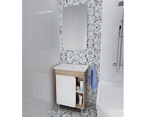 Приобрести Тумба под раковину 1MarKa Nuvo 70 У76063 Дуб сонома в магазине сантехники Santeh-Crystal.ru