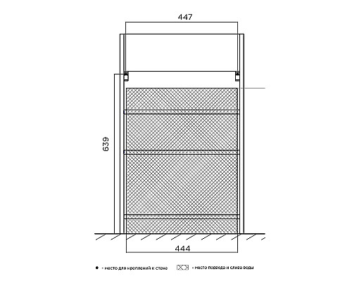 Заказать Тумба с раковиной 1MarKa Revo 50H У98621 Дуб сонома в магазине сантехники Santeh-Crystal.ru