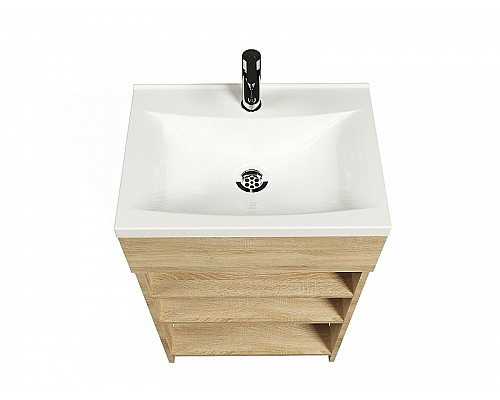Заказать Тумба с раковиной 1MarKa Revo 50H У98621 Дуб сонома в магазине сантехники Santeh-Crystal.ru
