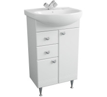 Тумба под раковину 1MarKa Story 55Н L У99315 Белый глянец