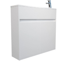 Тумба с раковиной 1MarKa Stretto 80П У92325 подвесная Белый глянец