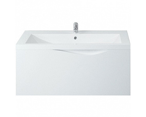 Купить Тумба под раковину 1MarKa Этюд 90П Белая глянцевая в магазине сантехники Santeh-Crystal.ru