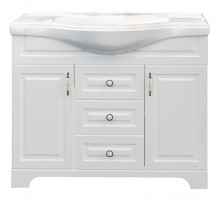 Тумба под раковину 1MarKa Прованс 105Н У94489 Белая глянцевая