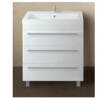 Тумба под раковину 1MarKa Соната 75Н Белая глянцевая