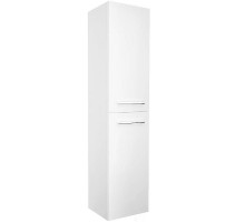 Шкаф пенал 1MarKa Соната 35 L У78472 подвесной с бельевой корзиной Белый глянцевый