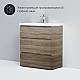 Купить Тумба под раковину AM.PM Gem S 75 M91FSX0752OF Светлый дуб в магазине сантехники Santeh-Crystal.ru