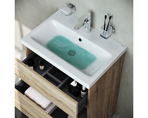 Приобрести Тумба под раковину AM.PM Gem S 60 M91FSX0602OF Светлый дуб в магазине сантехники Santeh-Crystal.ru