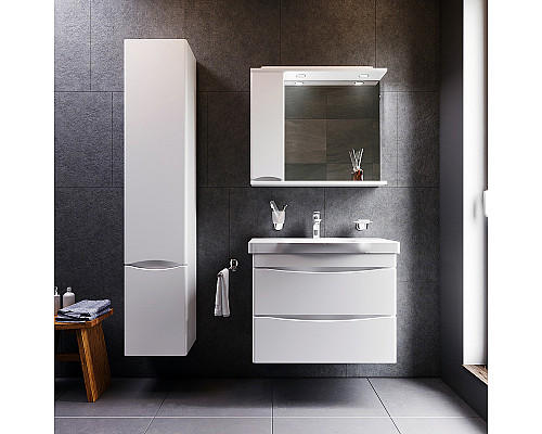 Santeh-Crystal.ru: Зеркало со шкафом AM.PM Like 80 L M80MPL0801WG с подсветкой Белый Купить Зеркало со шкафом AM.PM Like 80 L M80MPL0801WG с подсветкой Белый в магазине сантехники Santeh-Crystal.ru