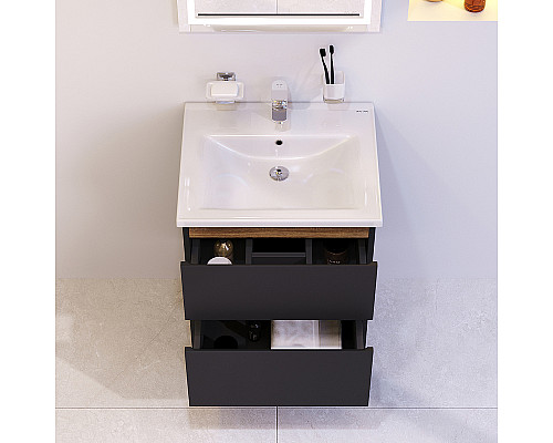 Santeh-Crystal.ru: Тумба под раковину AM.PM X-Joy 55 M85AFHX0552BM подвесная Черная матовая Купить Тумба под раковину AM.PM X-Joy 55 M85AFHX0552BM подвесная Черная матовая в магазине сантехники Santeh-Crystal.ru