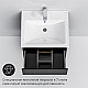 Купить Тумба под раковину AM.PM X-Joy 55 M85AFHX0552BM подвесная Черная матовая в магазине сантехники Santeh-Crystal.ru
