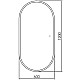 Зеркало Abber Kontur 120 AG6303SL-1.2 с подсветкой с сенсорным выключателем и диммером