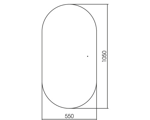 Зеркало Abber Kontur 55 AG6304SCG с подсветкой Золото с бесконтактным выключателем и диммером