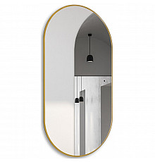 Зеркало Abber Kontur 55 AG6304SCG с подсветкой Золото с бесконтактным выключателем и диммером