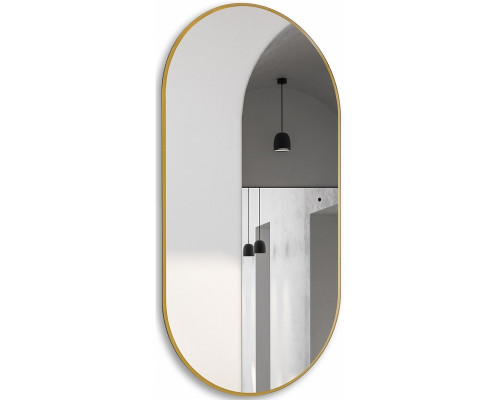 Зеркало Abber Kontur 55 AG6304SCG с подсветкой Золото с бесконтактным выключателем и диммером