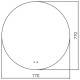 Зеркало Abber Mond 77 AG6203S-0.77 с подсветкой с сенсорным выключателем и диммером
