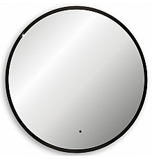 Зеркало Abber Mond 77 AG6204SCB-0.77 с подсветкой Черное с бесконтактным выключателем и диммером