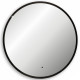 Зеркало Abber Mond 77 AG6204SCB-0.77 с подсветкой Черное с бесконтактным выключателем и диммером