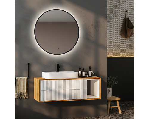 Зеркало Abber Mond 100 AG6204SCGL-1.0 с подсветкой Золото с бесконтактным выключателем и диммером