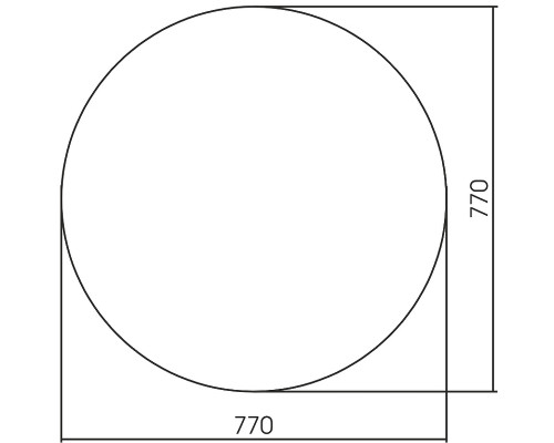 Зеркало Abber Mond 77 AG6204SSmart с подсветкой со Smart-управлением и диммером