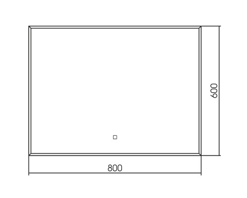 Зеркало Abber See 80 AG6103SL-0.8 с подсветкой с сенсорным выключателем и диммером