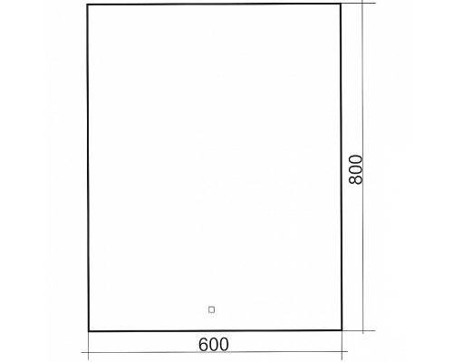 Зеркало Abber See 60 AG6103S-0.6 с подсветкой с сенсорным выключателем и диммером