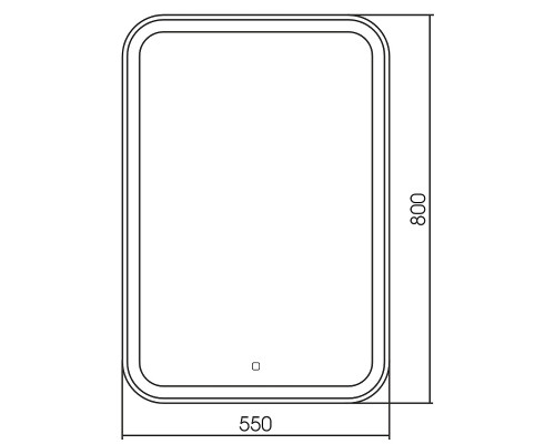 Зеркало Abber See 55 AG6105S с подсветкой с сенсорным выключателем и диммером