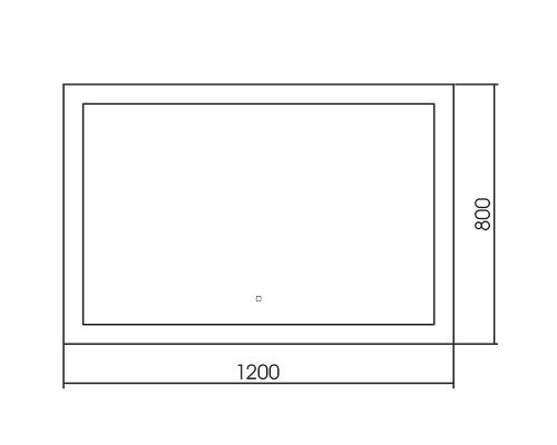 Зеркало Abber See 120 AG6107SXL-1.2 с подсветкой с сенсорным выключателем и диммером