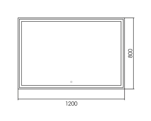 Зеркало Abber See 120 AG6115SL-1.2 с подсветкой с сенсорным выключателем и диммером
