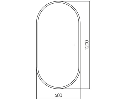 Зеркало Abber See 60 AG6113SMult с подсветкой с сенсорным выключателем и диммером