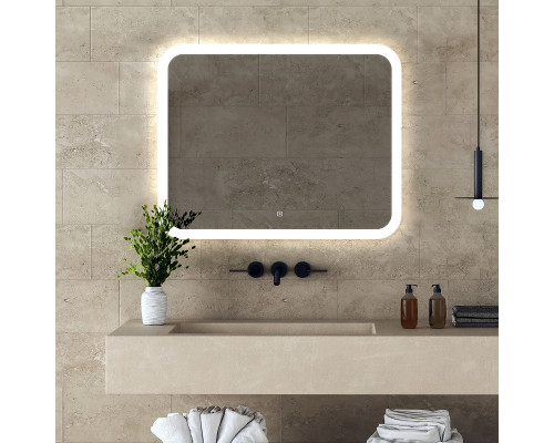 Зеркало Abber See 100 AG6109SL-1.0 с подсветкой с сенсорным выключателем и диммером