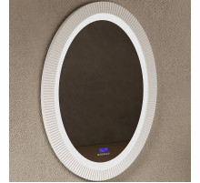 Зеркало Abber Stein 60 AS6601 с подсветкой Белое с сенсорным выключателем с часами