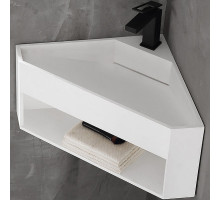 Тумба с раковиной Abber Stein 70 AS2653 угловая Белая матовая