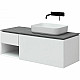 Купить Тумба под раковину Allen Brau Infinity 120 R 1.21008.WM подвесная Белая матовая в магазине сантехники Santeh-Crystal.ru