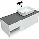 Купить Тумба под раковину Allen Brau Infinity 120 R 1.21008.WM подвесная Белая матовая в магазине сантехники Santeh-Crystal.ru