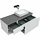 Купить Тумба под раковину Allen Brau Infinity 120 R 1.21008.WM подвесная Белая матовая в магазине сантехники Santeh-Crystal.ru