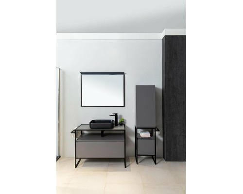 Приобрести Зеркало Allen Brau Priority 100 1.31017.BB с подсветкой Черный браш в магазине сантехники Santeh-Crystal.ru