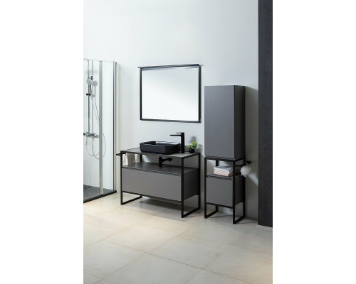 Приобрести Зеркало Allen Brau Priority 100 1.31017.BB с подсветкой Черный браш в магазине сантехники Santeh-Crystal.ru