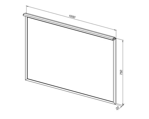 Приобрести Зеркало Allen Brau Priority 100 1.31017.BB с подсветкой Черный браш в магазине сантехники Santeh-Crystal.ru