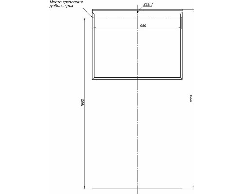 Приобрести Зеркало Allen Brau Priority 100 1.31017.BB с подсветкой Черный браш в магазине сантехники Santeh-Crystal.ru