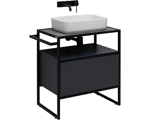Приобрести Тумба под раковину Allen Brau Priority 70 1.31001.AM Антрацит матовый в магазине сантехники Santeh-Crystal.ru