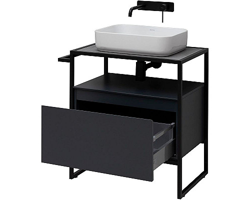 Приобрести Тумба под раковину Allen Brau Priority 70 1.31001.AM Антрацит матовый в магазине сантехники Santeh-Crystal.ru
