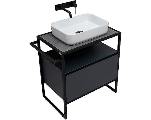 Приобрести Тумба под раковину Allen Brau Priority 70 1.31001.AM Антрацит матовый в магазине сантехники Santeh-Crystal.ru