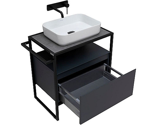 Приобрести Тумба под раковину Allen Brau Priority 70 1.31001.AM Антрацит матовый в магазине сантехники Santeh-Crystal.ru