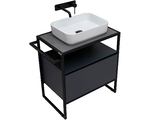 Приобрести Тумба под раковину Allen Brau Priority 70 1.31001.AM Антрацит матовый в магазине сантехники Santeh-Crystal.ru