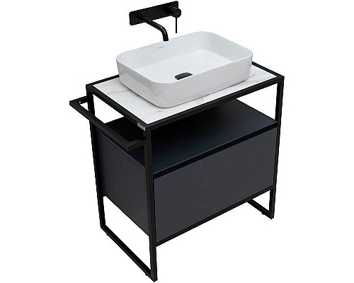 Приобрести Тумба под раковину Allen Brau Priority 70 1.31001.AM Антрацит матовый в магазине сантехники Santeh-Crystal.ru