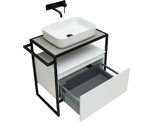 Заказать Тумба под раковину Allen Brau Priority 70 1.31001.WM Белая матовая в магазине сантехники Santeh-Crystal.ru