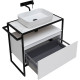 Заказать Тумба под раковину Allen Brau Priority 80 1.31002.WM Белая матовая в магазине сантехники Santeh-Crystal.ru