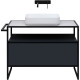 Купить Тумба под раковину Allen Brau Priority 100 1.31003.AM Антрацит матовый в магазине сантехники Santeh-Crystal.ru