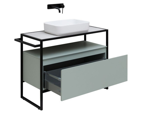 Приобрести Тумба под раковину Allen Brau Priority 100 1.31003.PWM Папирус матовый в магазине сантехники Santeh-Crystal.ru